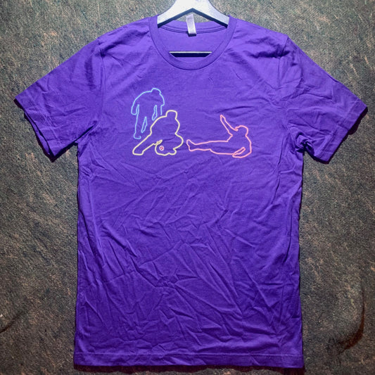 Neon Baseball - Purple Tee