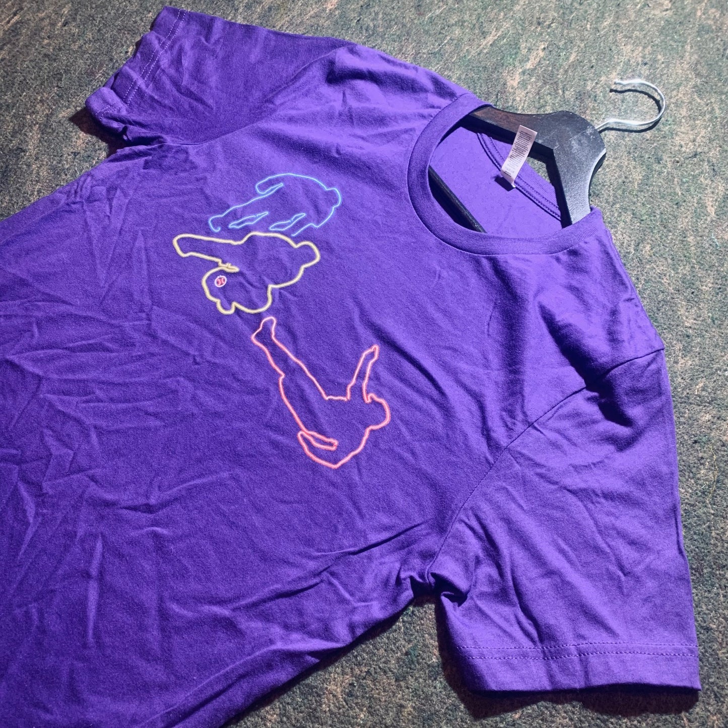 Neon Baseball - Purple Tee