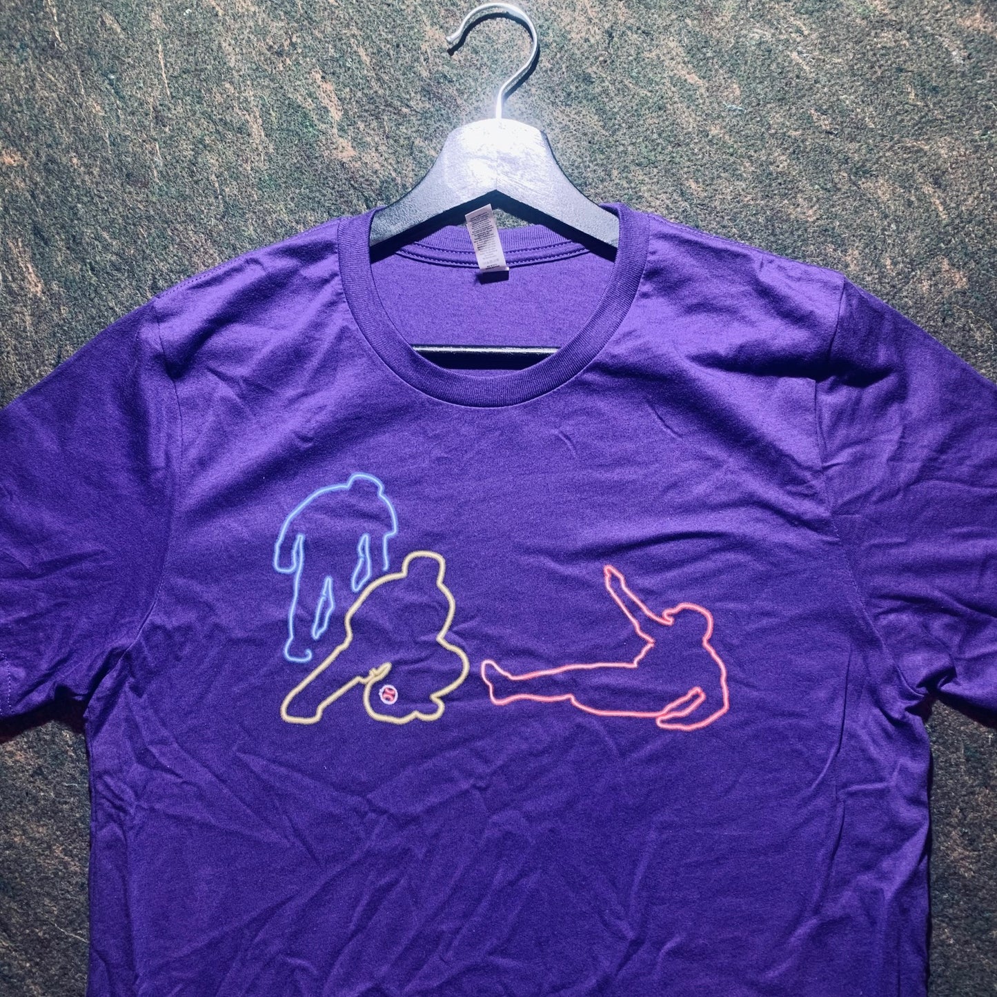 Neon Baseball - Purple Tee